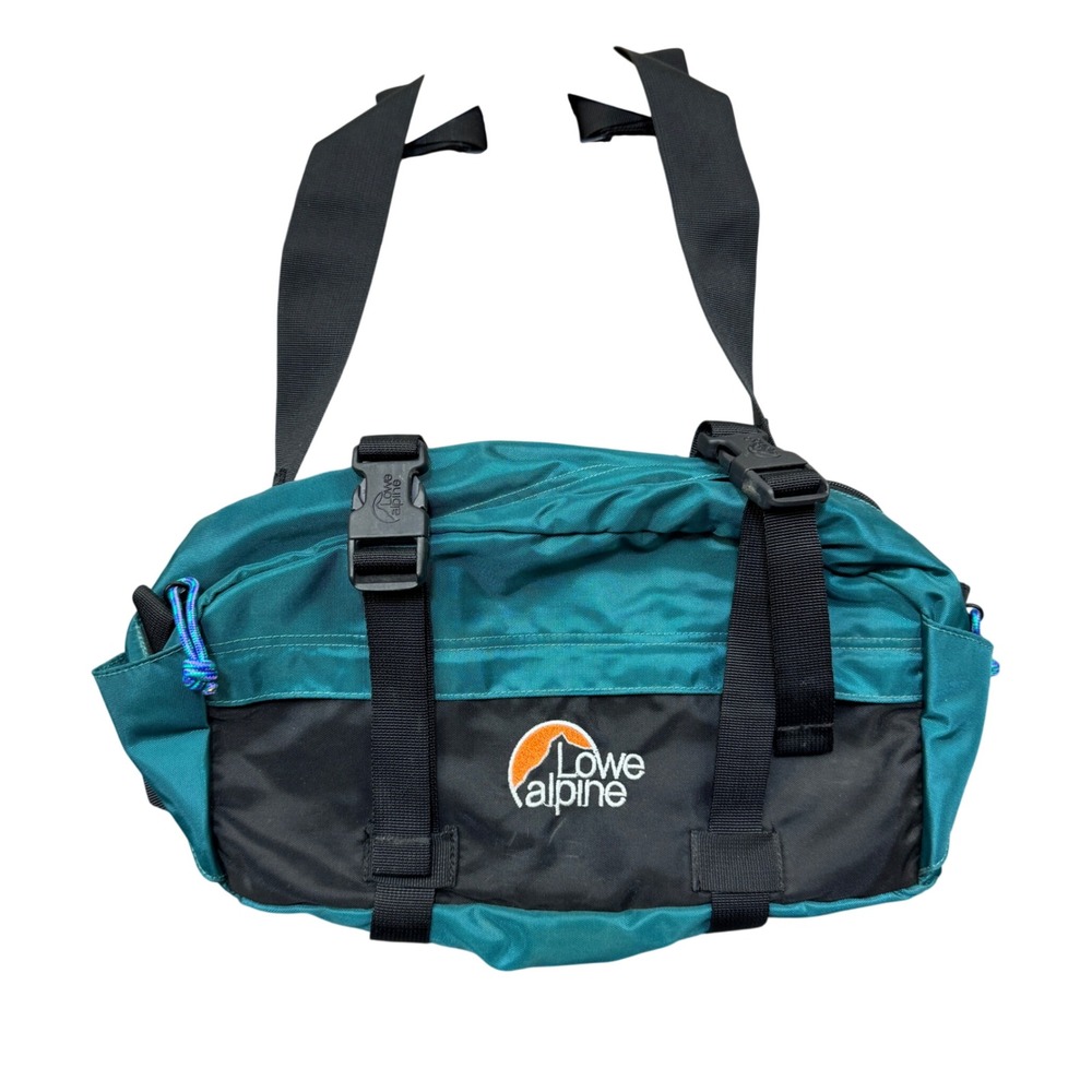 Lowe Alpine Hip Pack Waist Bag Fanny Pack Teal Black Nylon Hiking Travel